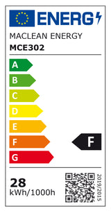 4 bombillas LED Maclean, E27, 28 W, 220-240 V CA, blanco frío, 6500 K, 2940 lm, MCE302 CW