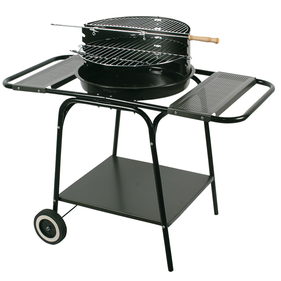 Grelha Master Grill &amp; Party Round com 2 prateleiras, rodas, aço, MG906