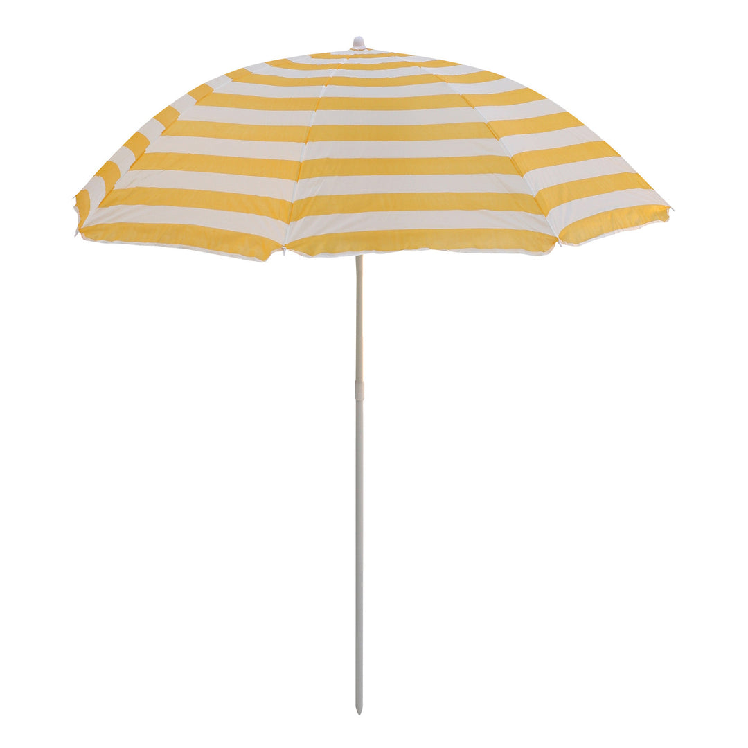 Guarda-sol de jardim Master Grill&amp;Party, 180 cm de diâmetro, riscas multicoloridas, JKB02
