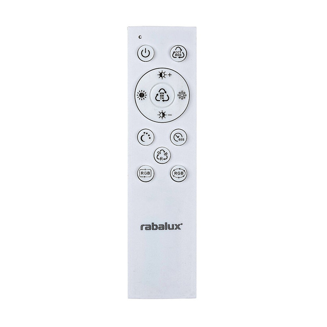 Candeeiro de teto Rabalux com comando, LED 40W, preto, Ludano