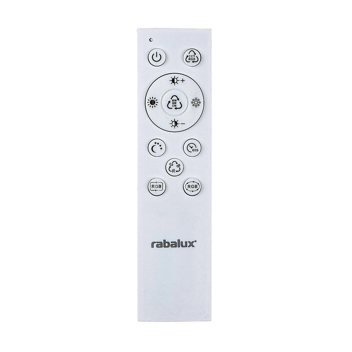 Candeeiro de teto Rabalux com comando, LED 40W, preto, Ludano