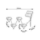 Luzes solares Rabalux, pacote de 4, LED, IP44, bateria de 600 mAh, Wigry