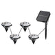 Luzes solares Rabalux, pacote de 4, LED, IP44, bateria de 600 mAh, Wigry