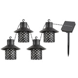 Luminárias Solares Rabalux, 4 Luzes, Exterior, IP44, Pretas, Ximpu