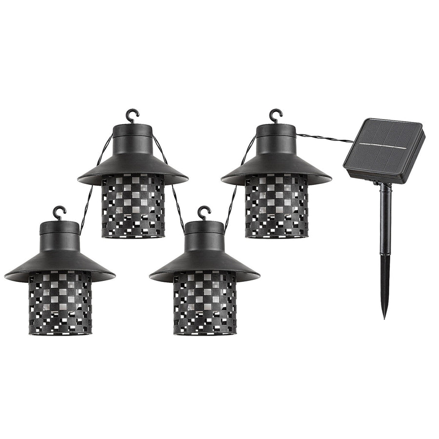 Luminárias Solares Rabalux, 4 Luzes, Exterior, IP44, Pretas, Ximpu