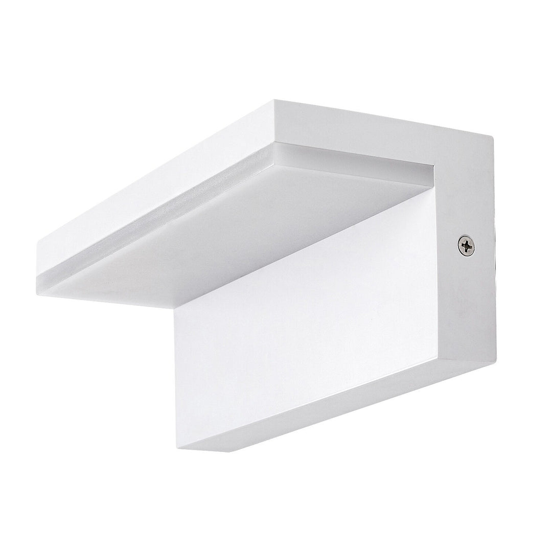 Aplique de parede exterior Rabalux, LED, 10 W, IP54, branco, Saragoça