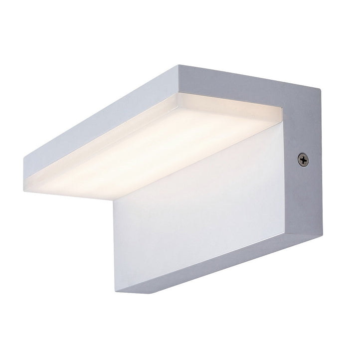 Aplique de parede exterior Rabalux, LED, 10 W, IP54, branco, Saragoça
