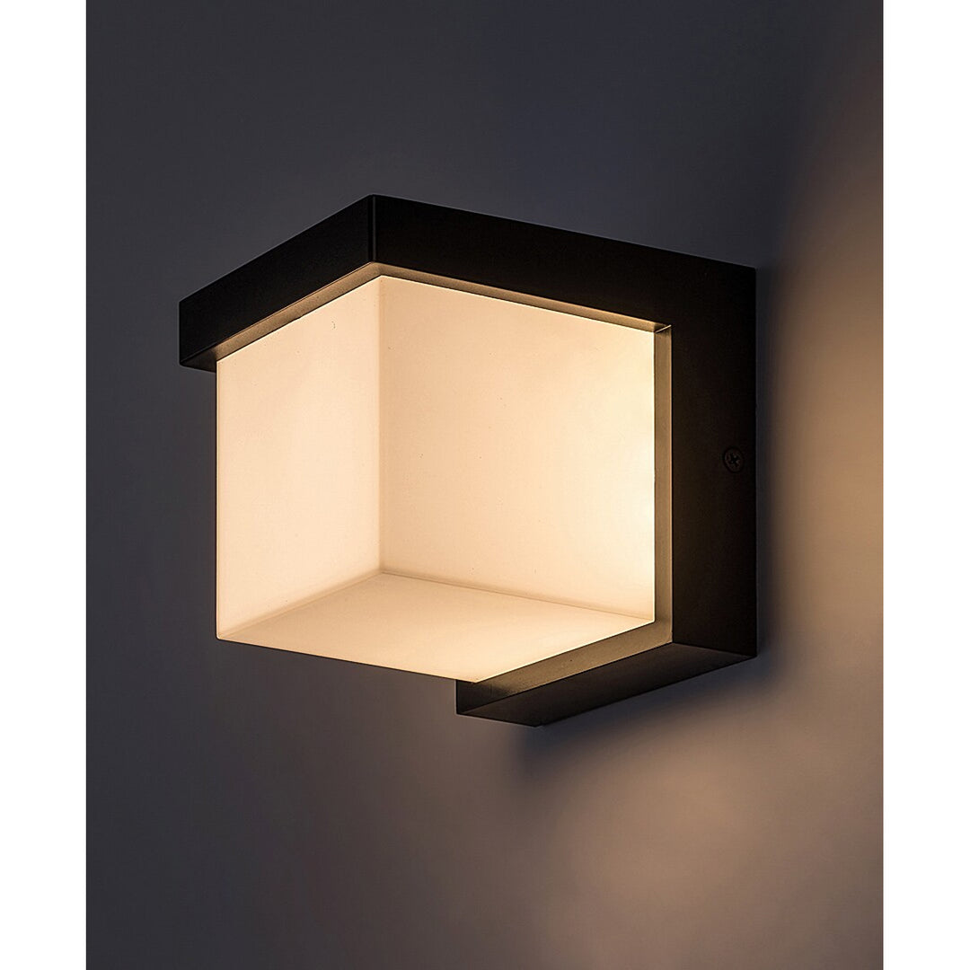 Candeeiro de parede Rabalux para exterior, LED 10W, IP54, preto, Andelle