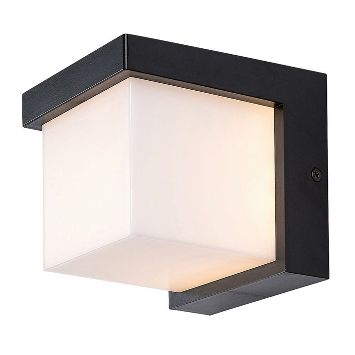 Candeeiro de parede Rabalux para exterior, LED 10W, IP54, preto, Andelle