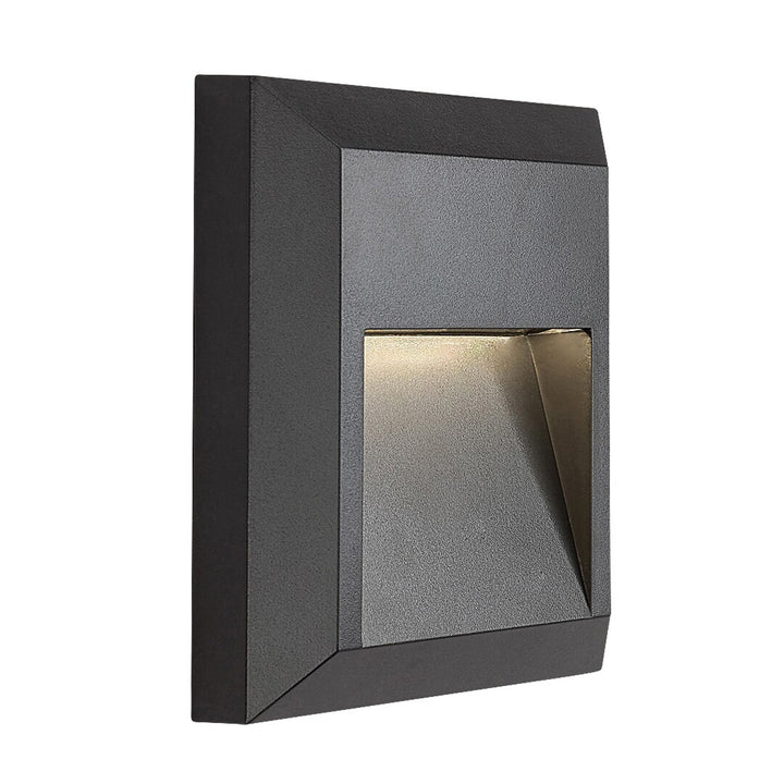 Aplique de parede exterior Rabalux, lâmpada LED 4W, antracite, Trento