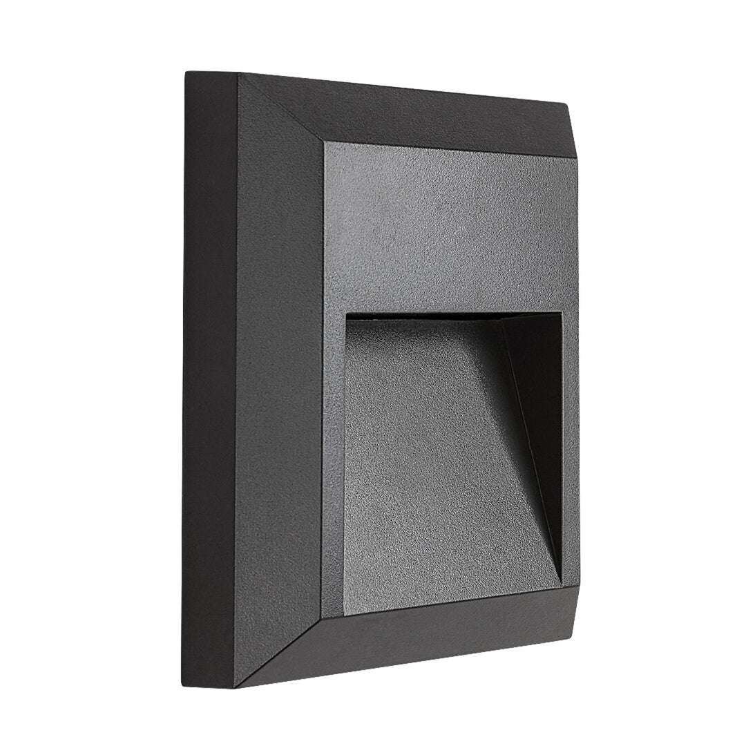 Aplique de parede exterior Rabalux, lâmpada LED 4W, antracite, Trento