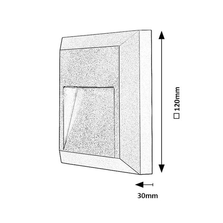 Aplique de parede exterior Rabalux, lâmpada LED 4W, antracite, Trento