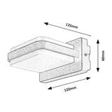 Candeeiro Rabalux, Candeeiro de Parede para Exterior, Candeeiro de Parede, IP44, LED, 12W, Suave