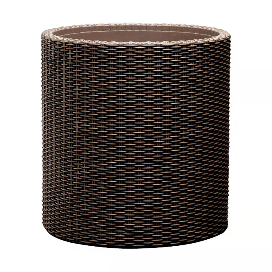 Plantadora Redonda Keter, Diâmetro 36 cm, Bronze, Plantadora Cilíndrica M