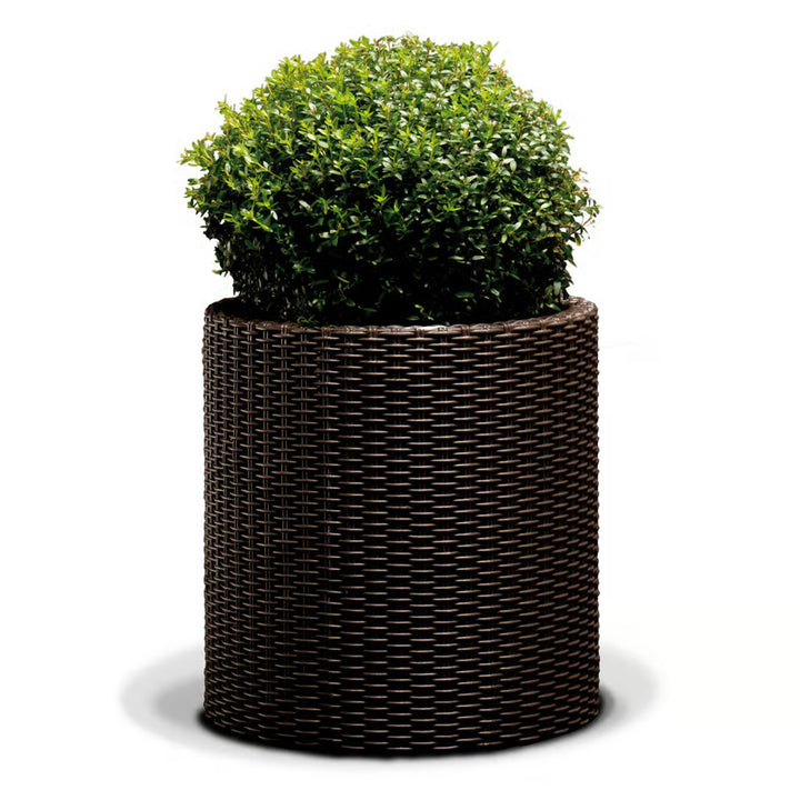 Plantadora Redonda Keter, Diâmetro 43,7 cm, Bronze, Plantadora Cilíndrica L
