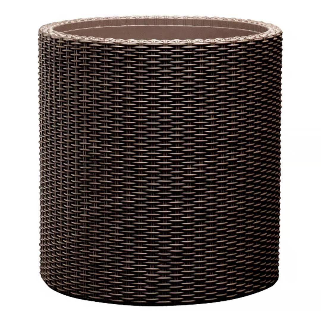 Plantadora Redonda Keter, Diâmetro 43,7 cm, Bronze, Plantadora Cilíndrica L