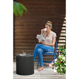 Mesa de banqueta Keter Cool com arrumação, assento, cor antracite