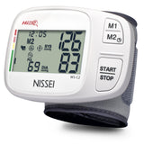 Monitor automático de pressão arterial de pulso Nissei DSK-1031, monitor digital de pressão arterial