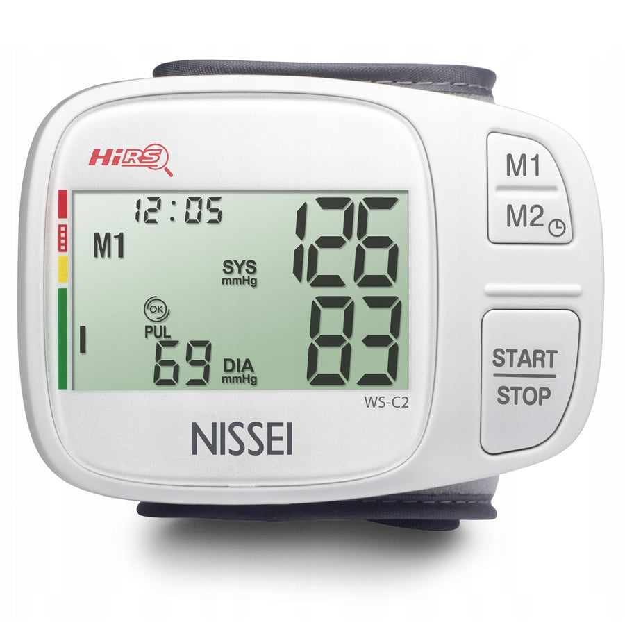 Monitor automático de pressão arterial de pulso Nissei DSK-1031, monitor digital de pressão arterial
