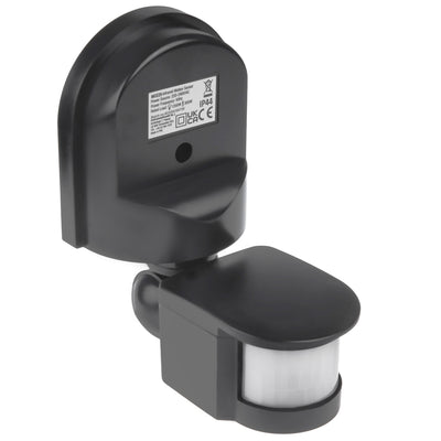 Maclean MCE25 GR Detetor de movimento infravermelho, sensor de movimento e crepúsculo, ângulo de deteção: 180°, alcance de deteção: 5-12 m, instalação do sensor no teto e parede exteriores