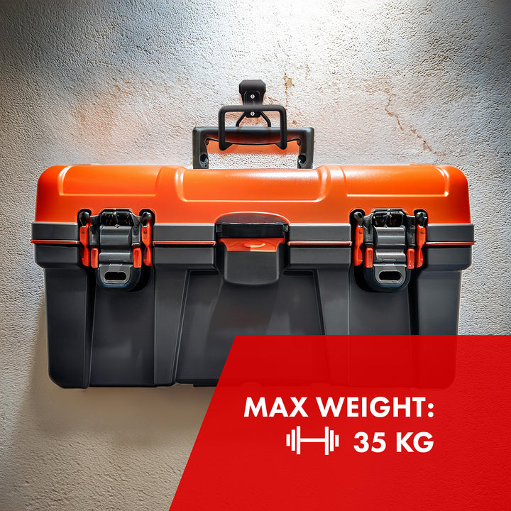 Gancho de garagem Maclean MC-441, suporte de parede para pneus, escadas, bicicletas, gancho de parede para organização, cabide para ferramentas, carga máxima de 35 kg (distância à parede: 16 cm)