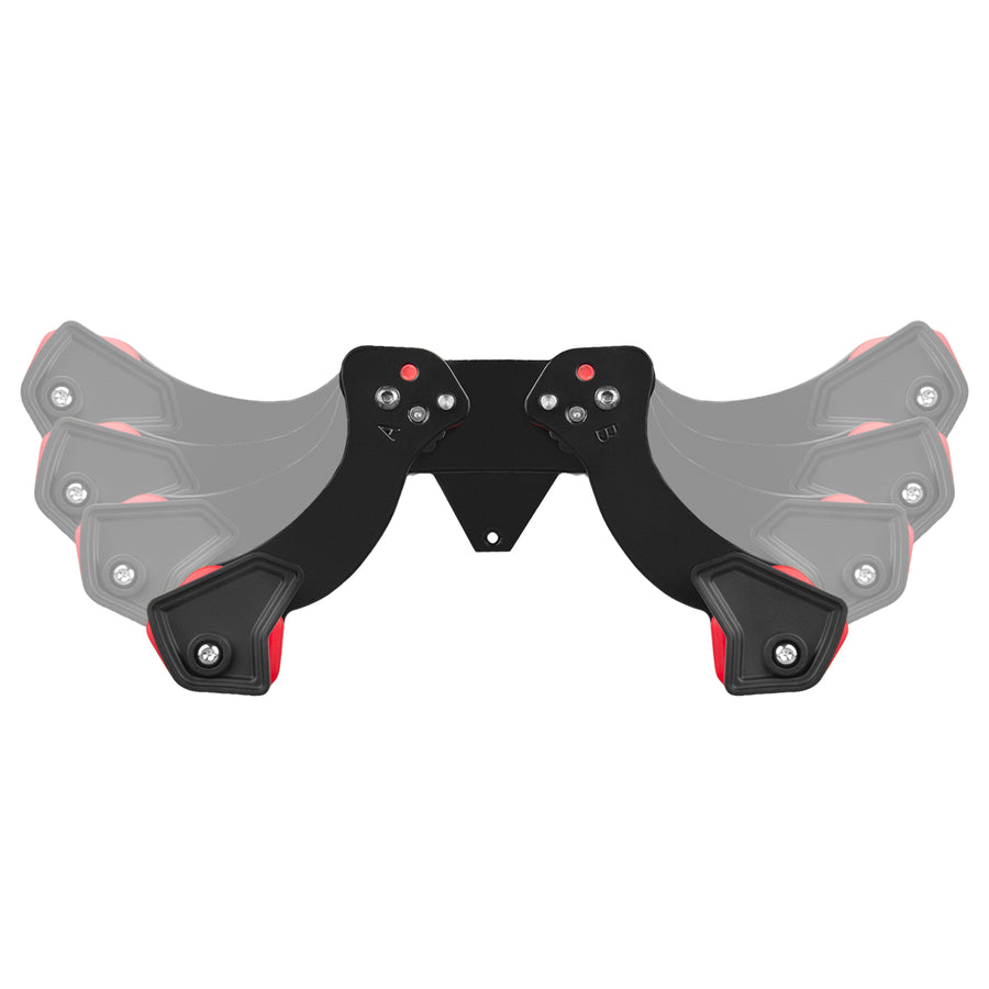 Maclean MC-449 Soporte de Pared para Bicicletas, Portabicicletas con 2 Ganchos | Soporte de Pared para Bicicleta Horizontal Carga máx. 30 kg | Distancia Ajustable del Brazo, Distancia Ajustable a la Pared: 29-39 cm