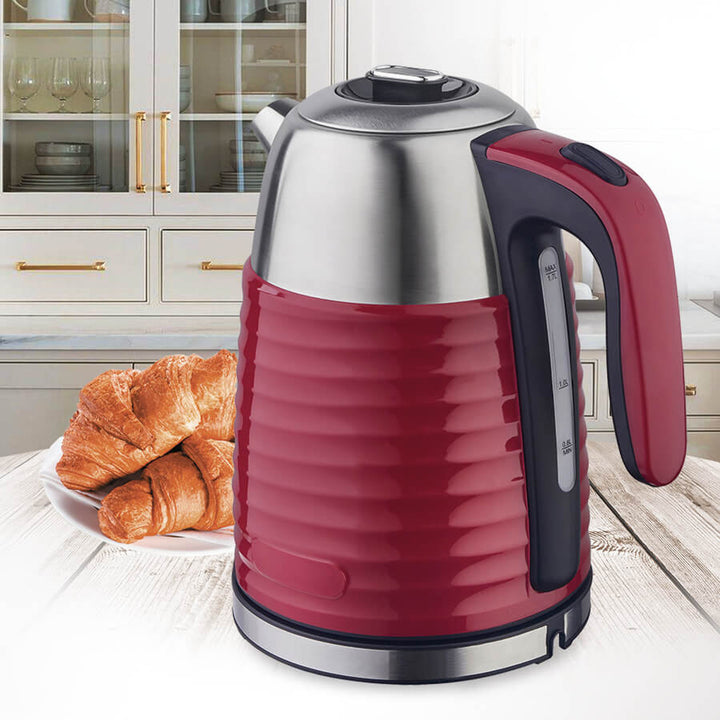 Hervidor eléctrico 1,7L Maestro MR-051-RED, color del cuerpo rojo - enchufe británico