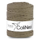ColiNea Cordón de algodón con alma de algodón, trenzado, 5 mm, 200 m, Color beige oscuro