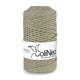ColiNea Cordón de algodón con núcleo de algodón, Trenzado, 3mm, 100m, Color beige claro