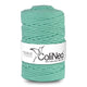 ColiNea Cordón de algodón con núcleo de algodón, Trenzado, 5mm, 100m, Color celadón