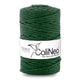 ColiNea Cordón de algodón con núcleo de algodón, Trenzado, 5 mm, 100 m, Color verde botella