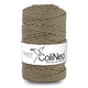 ColiNea Cordón de algodón con núcleo de algodón, Trenzado, 5 mm, 100 m, Color beige oscuro