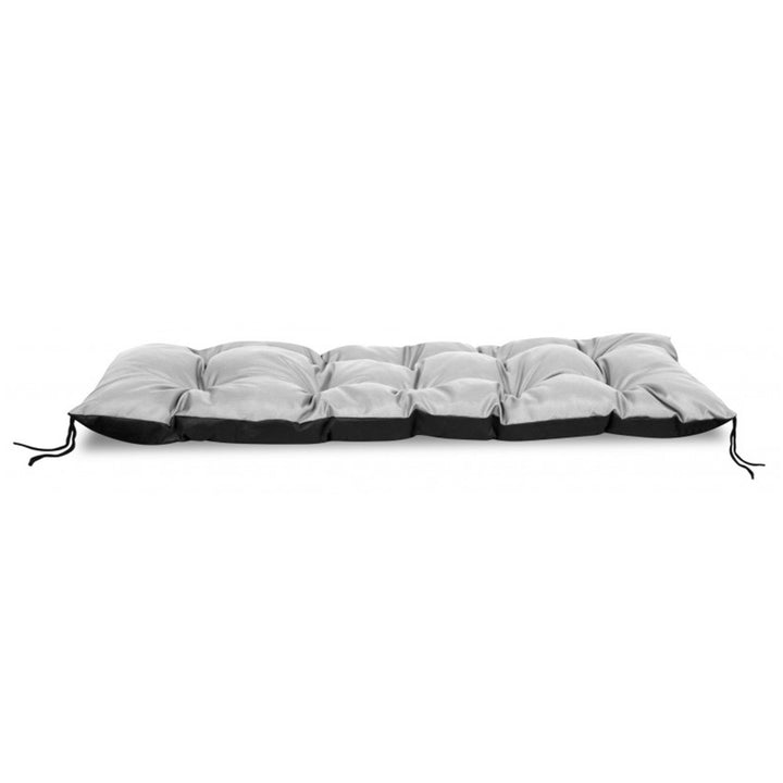 Almofada para banco de jardim KingGarden com capa impermeável, assentos para interior e exterior (cinza claro, 120 x 40 cm)