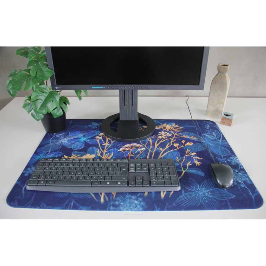 Alfombrilla de escritorio Bertoni, de fieltro, 50 x 70 cm, Midnight