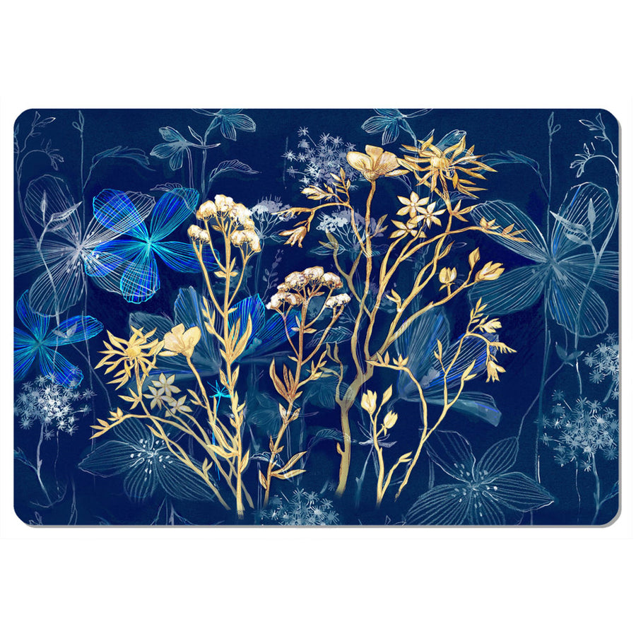 Alfombrilla de escritorio Bertoni, de fieltro, 50 x 70 cm, Midnight