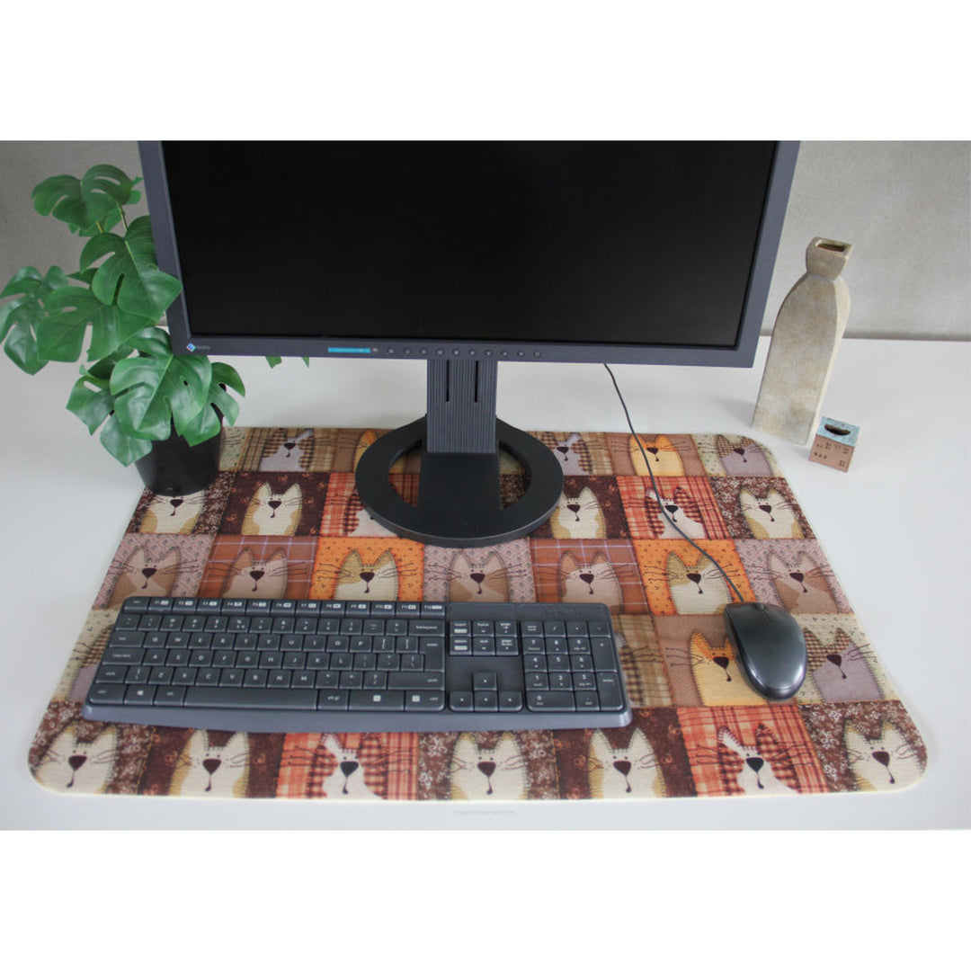 Bloco de mesa Bertoni em feltro, 50x70 cm, Pexeso Bege