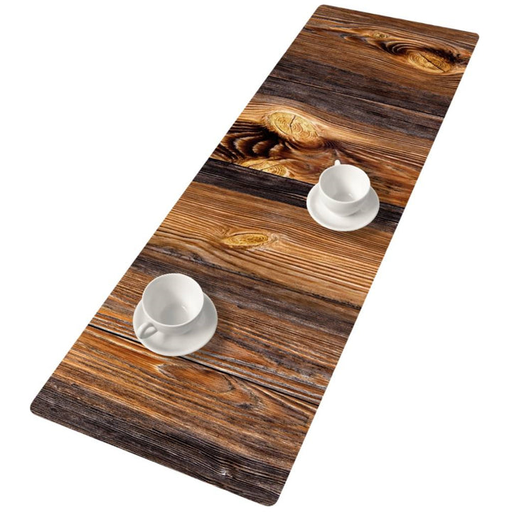 Caminho de Mesa Bertoni em Feltro, 115x40cm, Estampado em Madeira