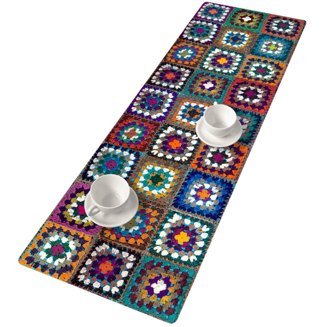 Caminho de Mesa Bertoni em Feltro, 115x40cm, Estampado Frania