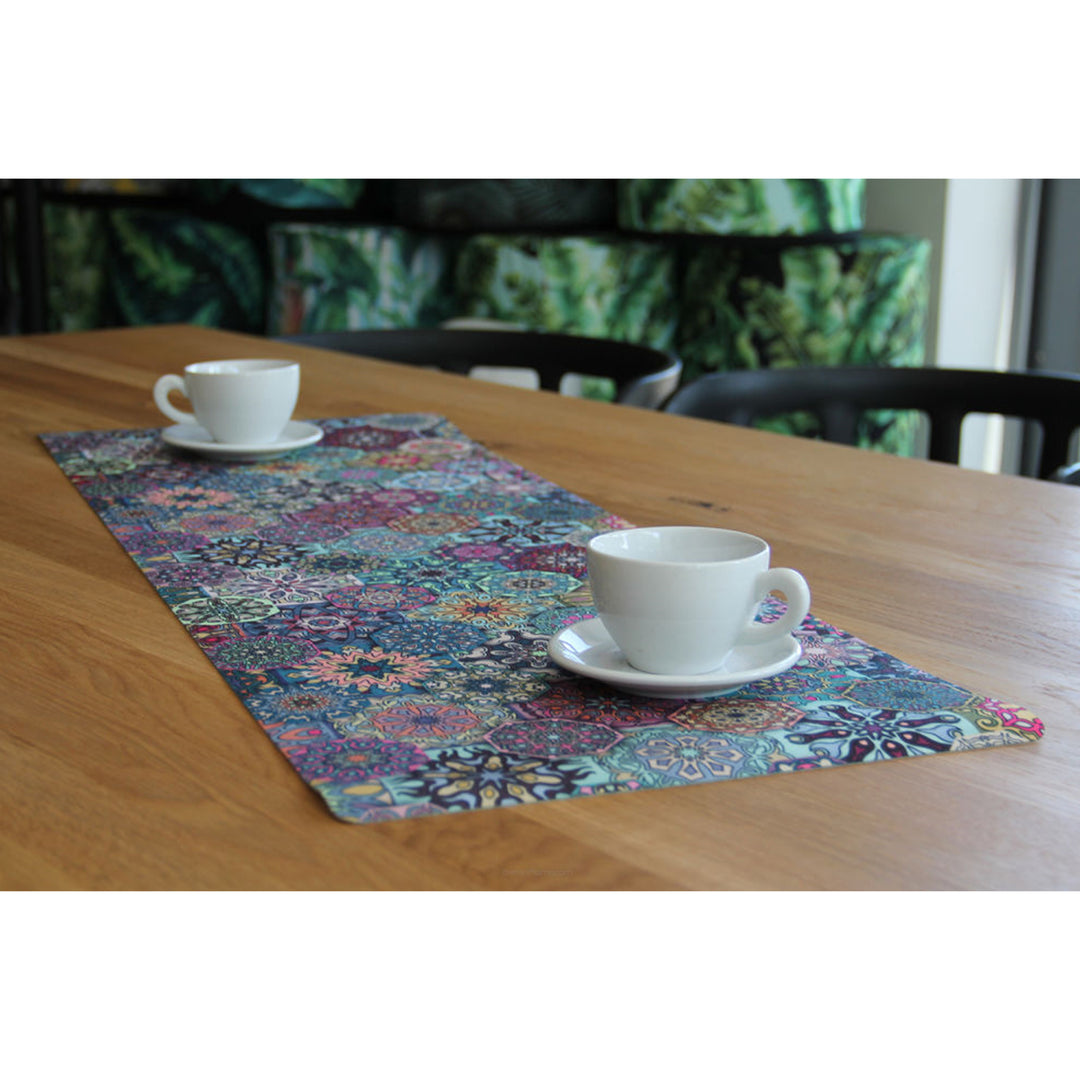 Caminho de Mesa Bertoni em Feltro, 95x33cm, Estampado Valencia