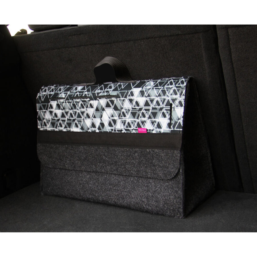 Bolsa Arco Design, Organizador de Mala de Carro, 46x20cm, Triângulo B-LUX