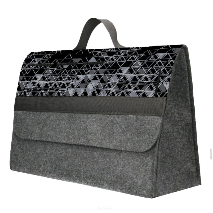 Bolsa Arco Design, Organizador de Mala de Carro, 46x20cm, Triângulo B-LUX