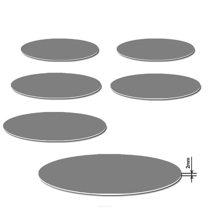 Conjunto de Trevo Bertoni, 6 peças, redondo, 33 cm, design em vinil