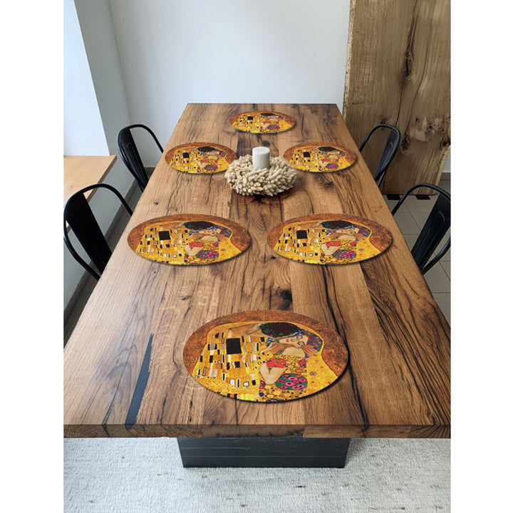 Conjunto de Trivet Bertoni, 6 peças, redondo, 33 cm, design Kiss