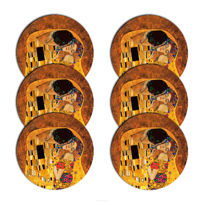 Conjunto de Trivet Bertoni, 6 peças, redondo, 33 cm, design Kiss
