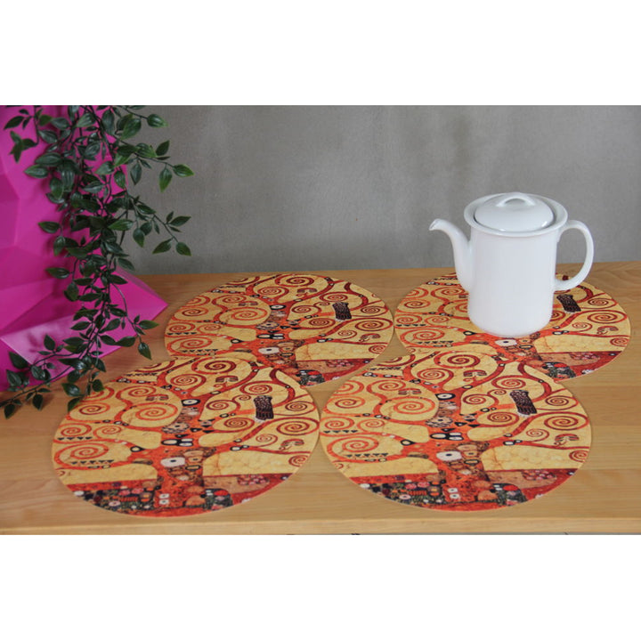 Conjunto de Trivet Bertoni Arco Design, 4 peças, redondo, 33 cm, Artdeco