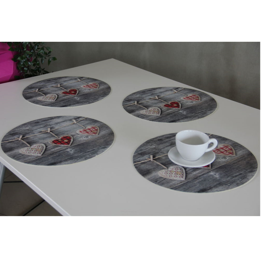 Conjunto de Base para Panela Bertoni Arco Design, 4 Peças, Redondo, 33 cm, Corações