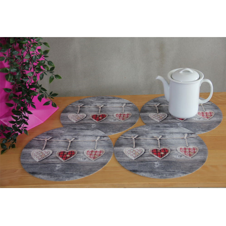 Conjunto de Base para Panela Bertoni Arco Design, 4 Peças, Redondo, 33 cm, Corações