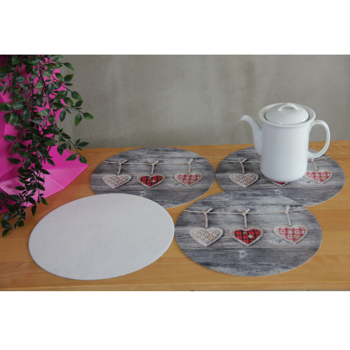 Conjunto de Base para Panela Bertoni Arco Design, 4 Peças, Redondo, 33 cm, Corações