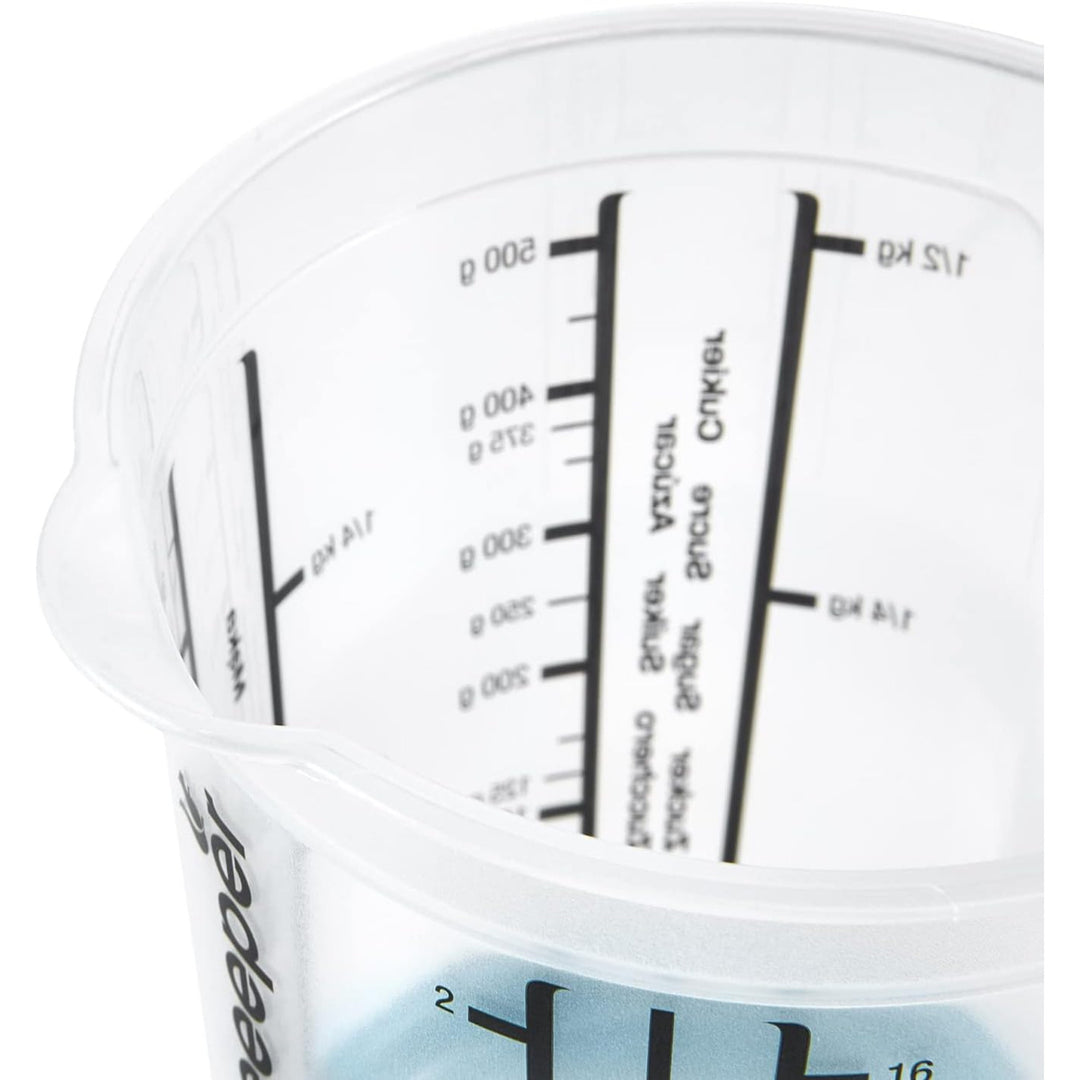 Jarra de medição Keeper com base e pega antiderrapantes, 500 ml, Massimo, azul nórdico