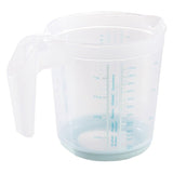Keeeper Jarra medidora, antideslizante con asa, 1l, Color aguamarina, Masimmo